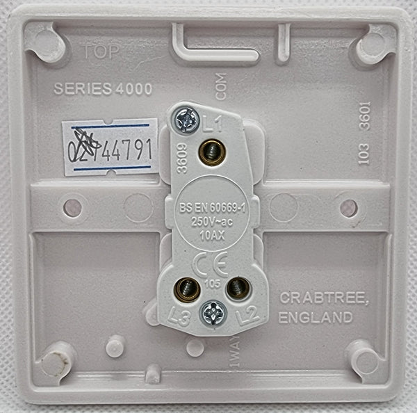 Crabtree Fan Controller (Fan Boost Switch) Mouldstop Ltd