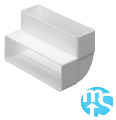 204mm x 60mm Ducting Vertical 90° Degree Bend