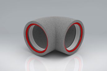 Thermal 125mmØ Round 90° with 1 female Connector (Box of 6)