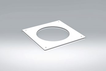 4" 100mm Rigid Round Ducting Wall Plate