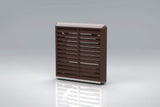 150mm Brown Louvered Grille Vent *6" Spigot*
