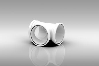 Verplas 125mm Self-Seal T-Piece
