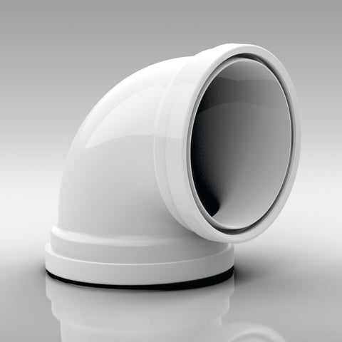 Verplas 125mm Self-Seal 90° Bend