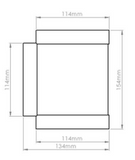 110mm x 54mm Equal T-Piece