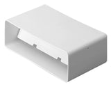 220mm x 90mm Straight Connector with Backdraft Damper
