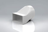 110mm x 54mm Rectangular to Round 100mm Adaptor