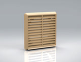 150mm Beige Louvered Grille Vent *6" Spigot*