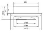 200mm (8") Round Plastic Ceiling Valve With Fixing Ring
