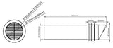 100mm 4" High Rise Ventilator BEIGE
