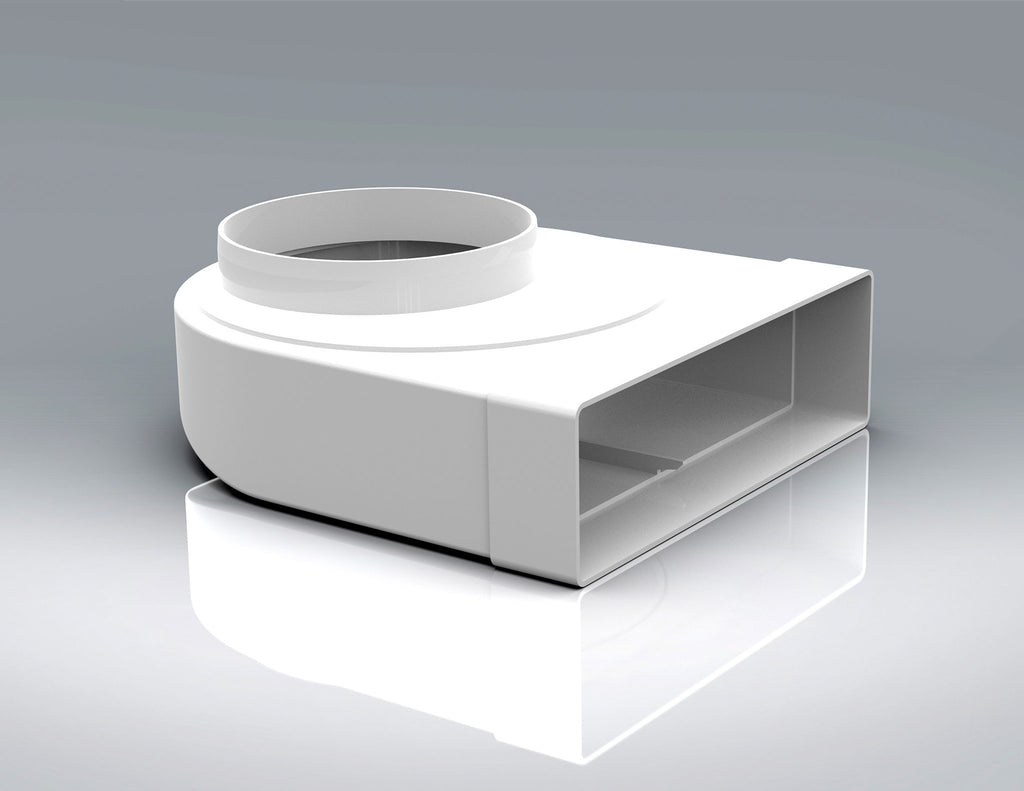204mm x 60mm Ducting 125mm Fan Plenum – Mouldstop Ltd