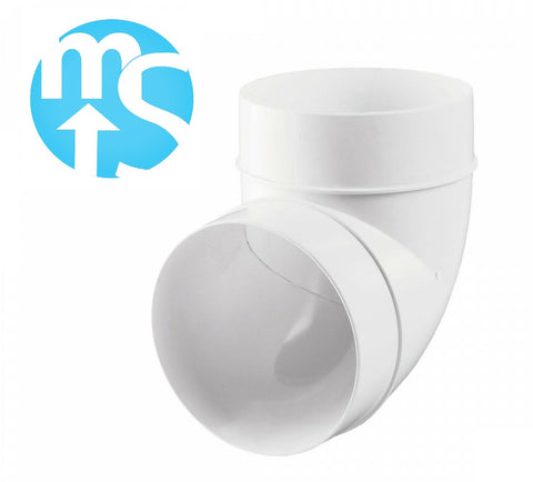 150mm 6" Solid Ducting 90 Degree Elbow