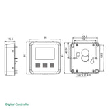 Brookvent Aircycle 1.3+ Digital Ceiling Mount Whole House MVHR System