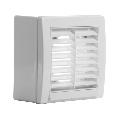 100mm Window fitting Kit with fixed external Grille