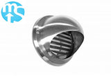 Stainless Steel 100mm (4") Bull Nose Vent *Fixed Louvres*