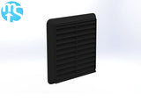 150mm Black Louvered Grille Vent *6" Spigot*