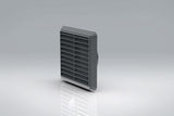 100mm (4") Louvered Grille with Flyscreen