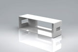 110mm x 54mm to 204mm x 60mm Rectangular White Airbrick Adaptor