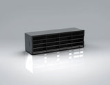 Verplas 204mm x 60mm Single Airbrick Black