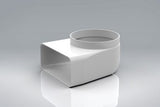 150mm x 70mm x 125mm Rigid Ducting Elbow (Plenum)