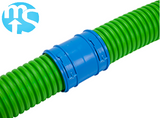 75mm Ø Round Radial Connector with locking clips & two sealing rings
