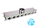 14 Port Manifold Box Acoustically Lined Stainless Steel with 150mm Round Input