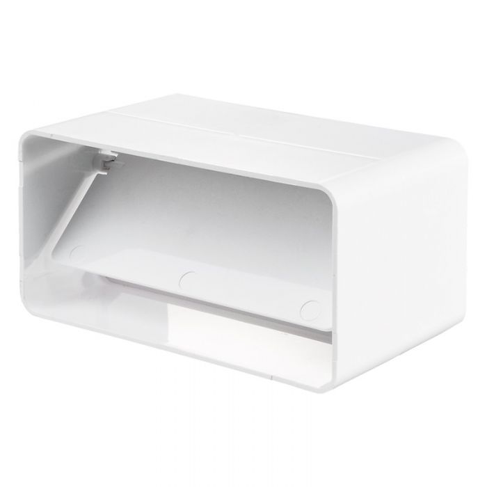 110mm x 54mm Flat Rectangular Plastic Ducting Backdraft Shutter ...