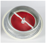 150mm White Metal FIRE RATED Supply Air Valve