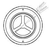 100mm (4") Stainless Steel Ceiling/Wall Valve
