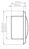 100mm (4") Stainless Steel Ceiling/Wall Valve