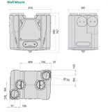 Brookvent Aircycle 4.1 Digital Wall Mount Whole House MVHR System